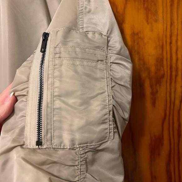 Elwood Beige Men’s Bomber Jacket - Picture 2 of 3